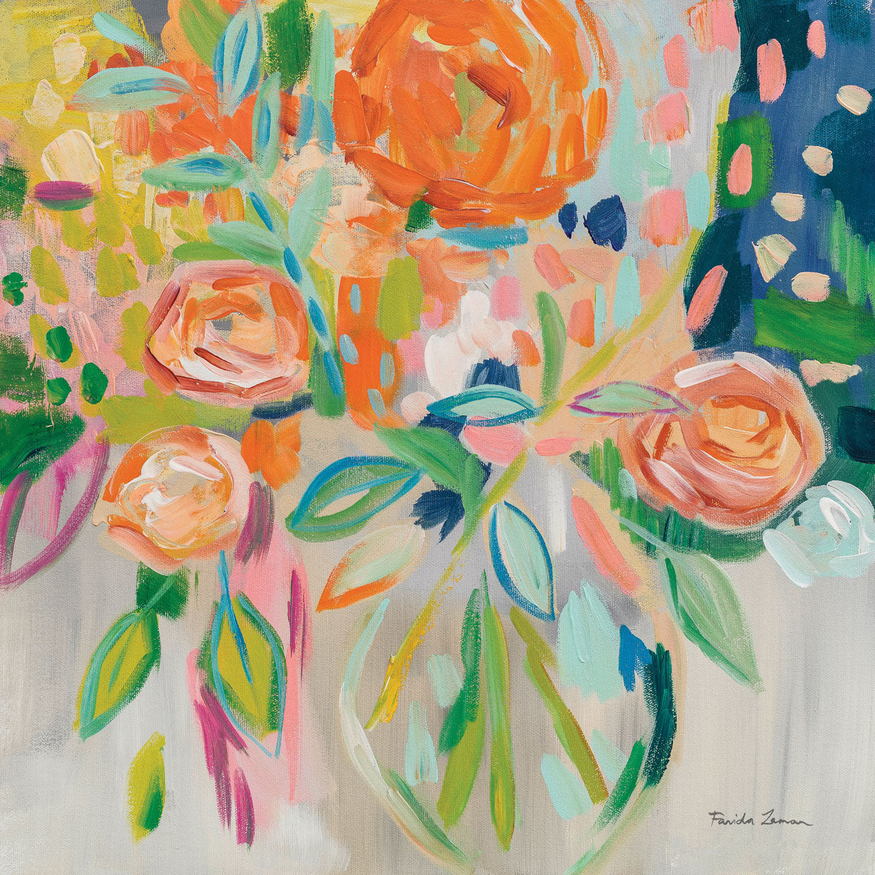 Summer Orange Floral