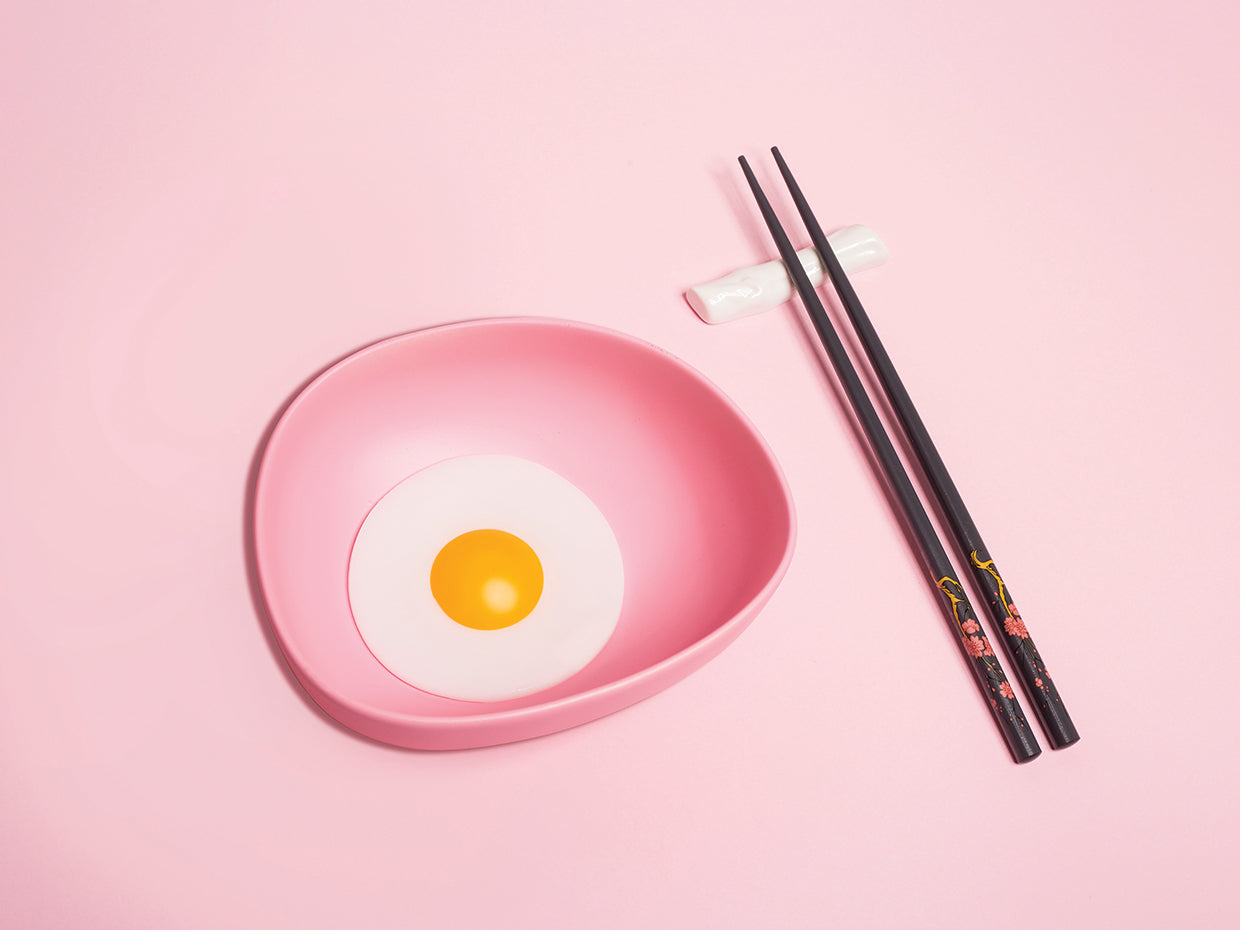 Egg and Chop Sticks