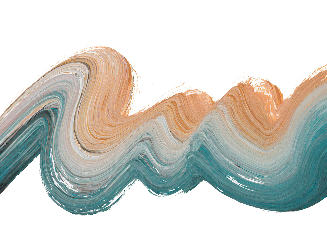 Brush Stroke Surf White