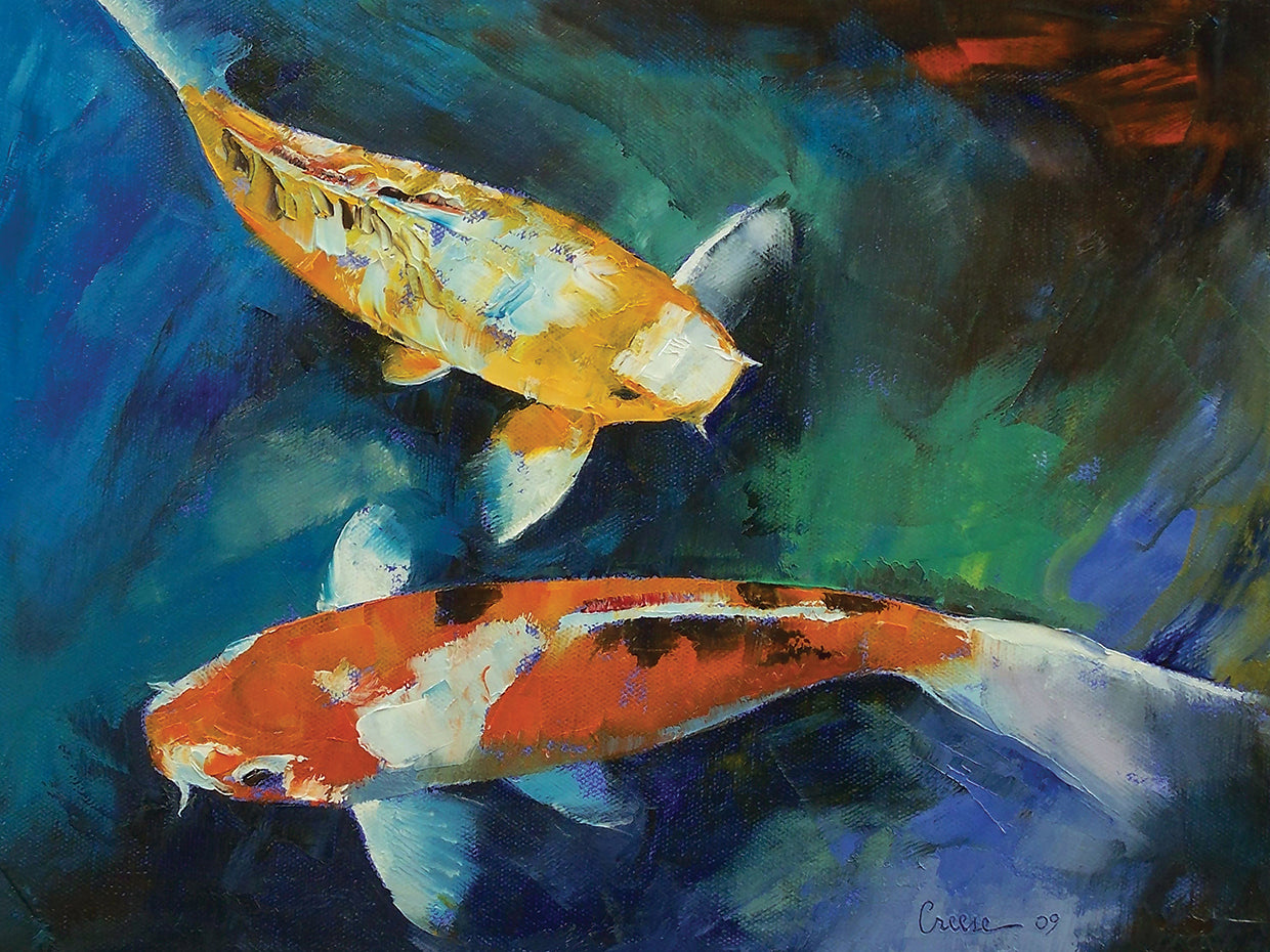 Sanke Koi Painting