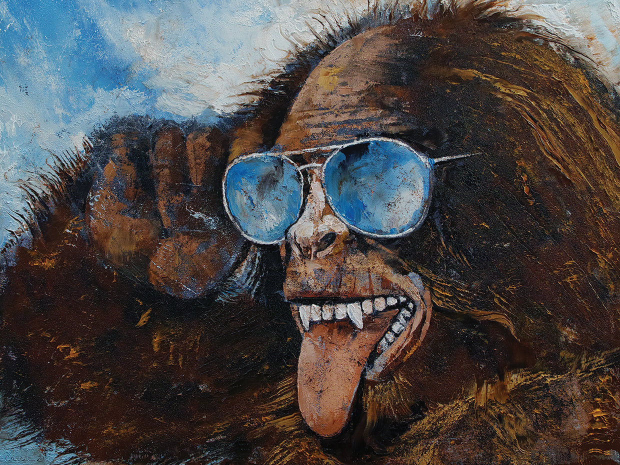 Michael Creese's Bigfoot Canvas Art Prints
