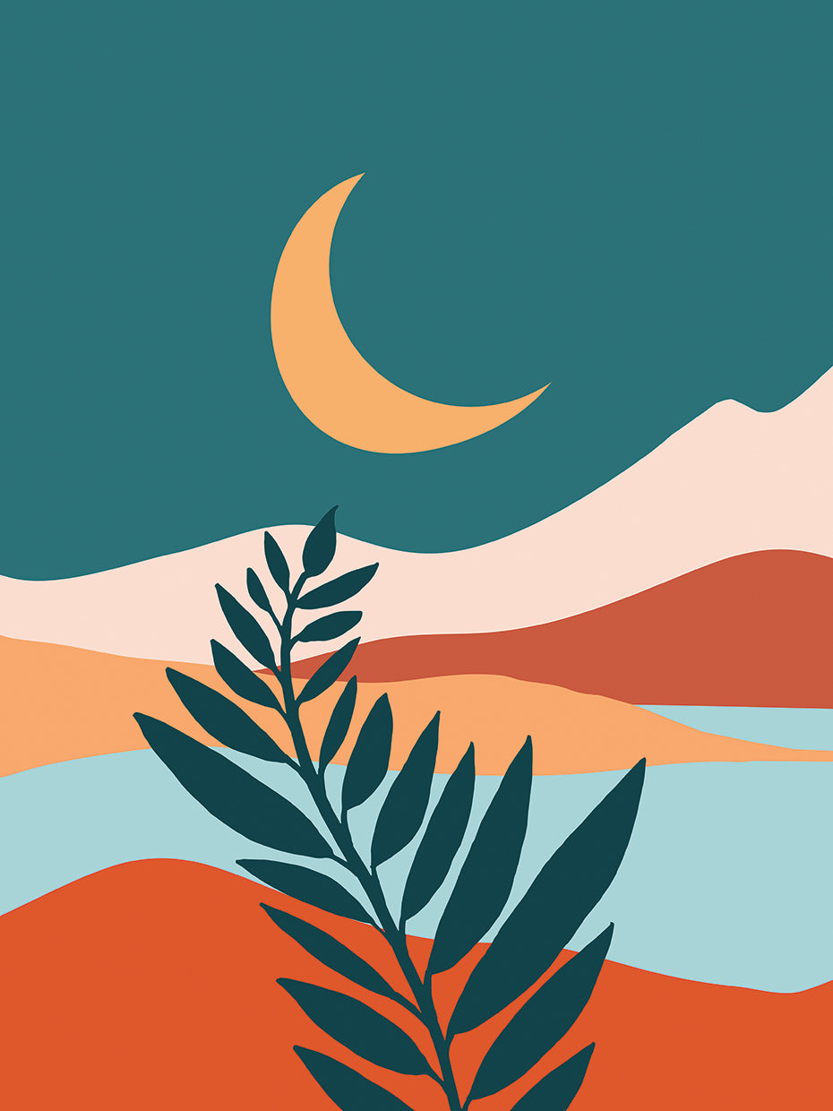 Moonlit Mediterranean