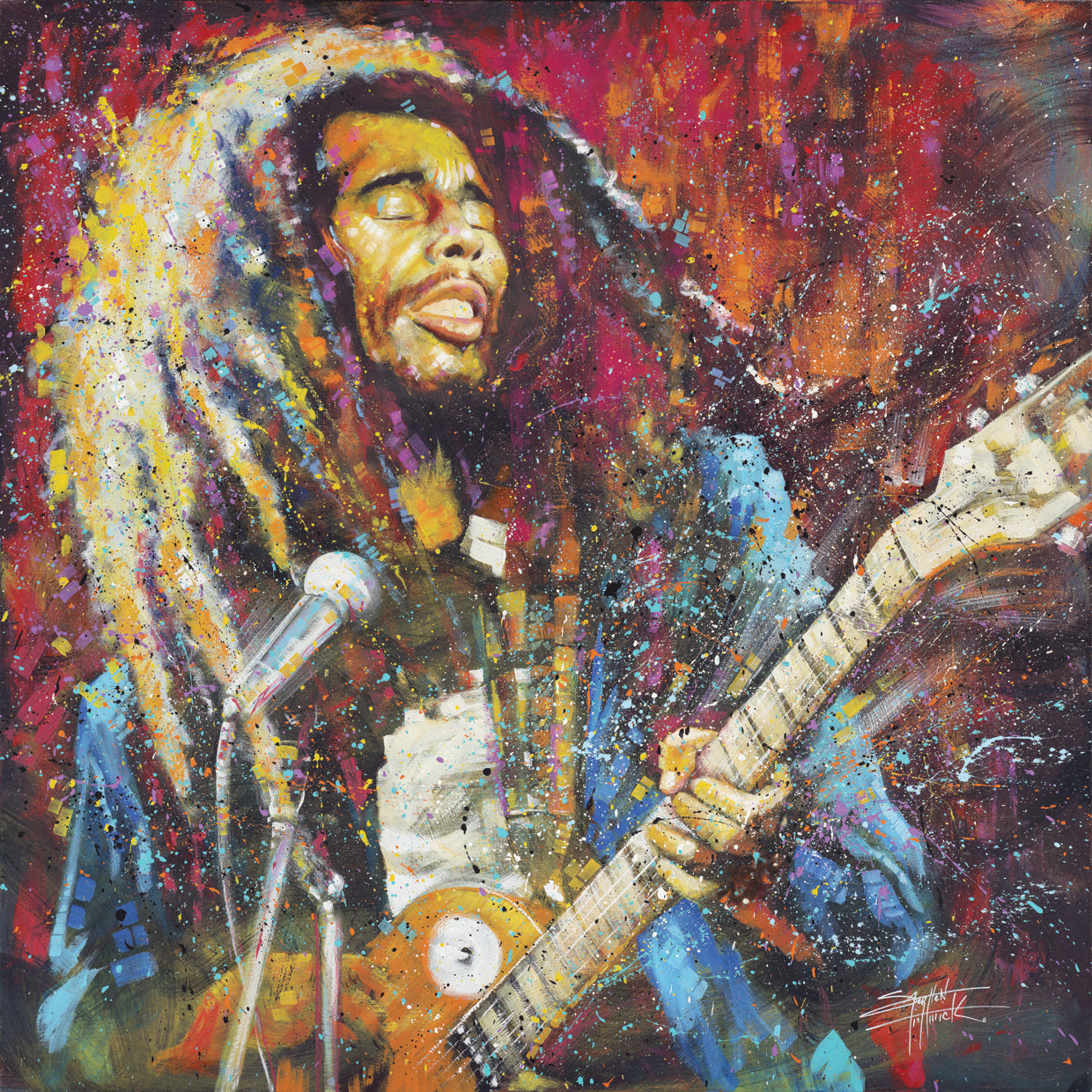 Bob Marley - True Colors Wall Art by Stephen Fishwich | Fine Art