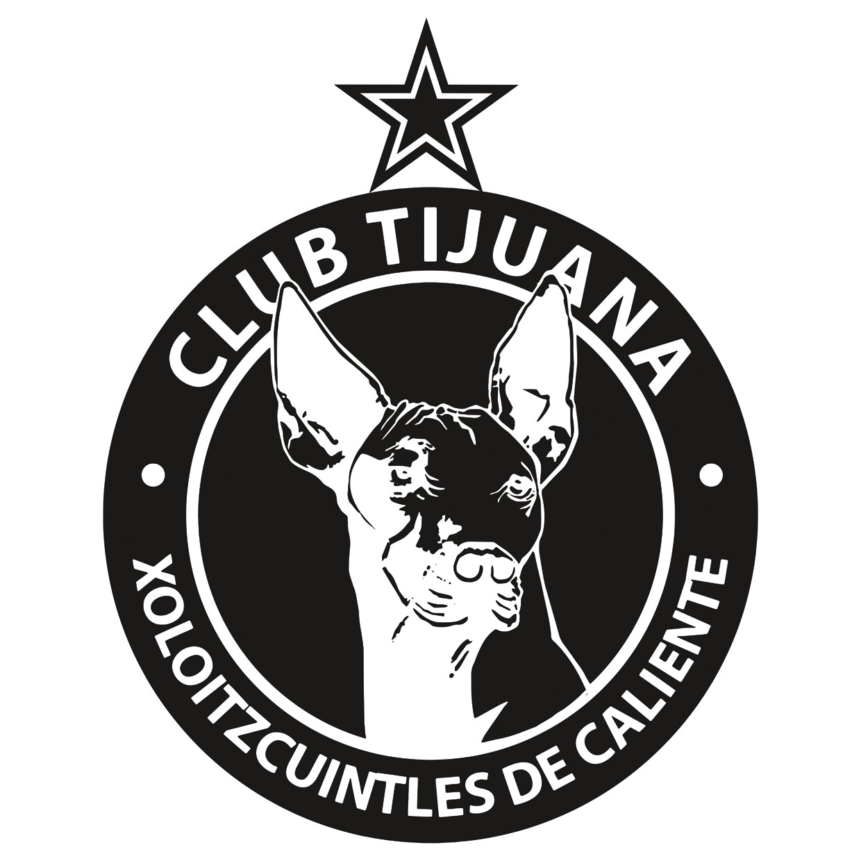 Club Tijuana Xoloitzcuintles de Caliente B&W