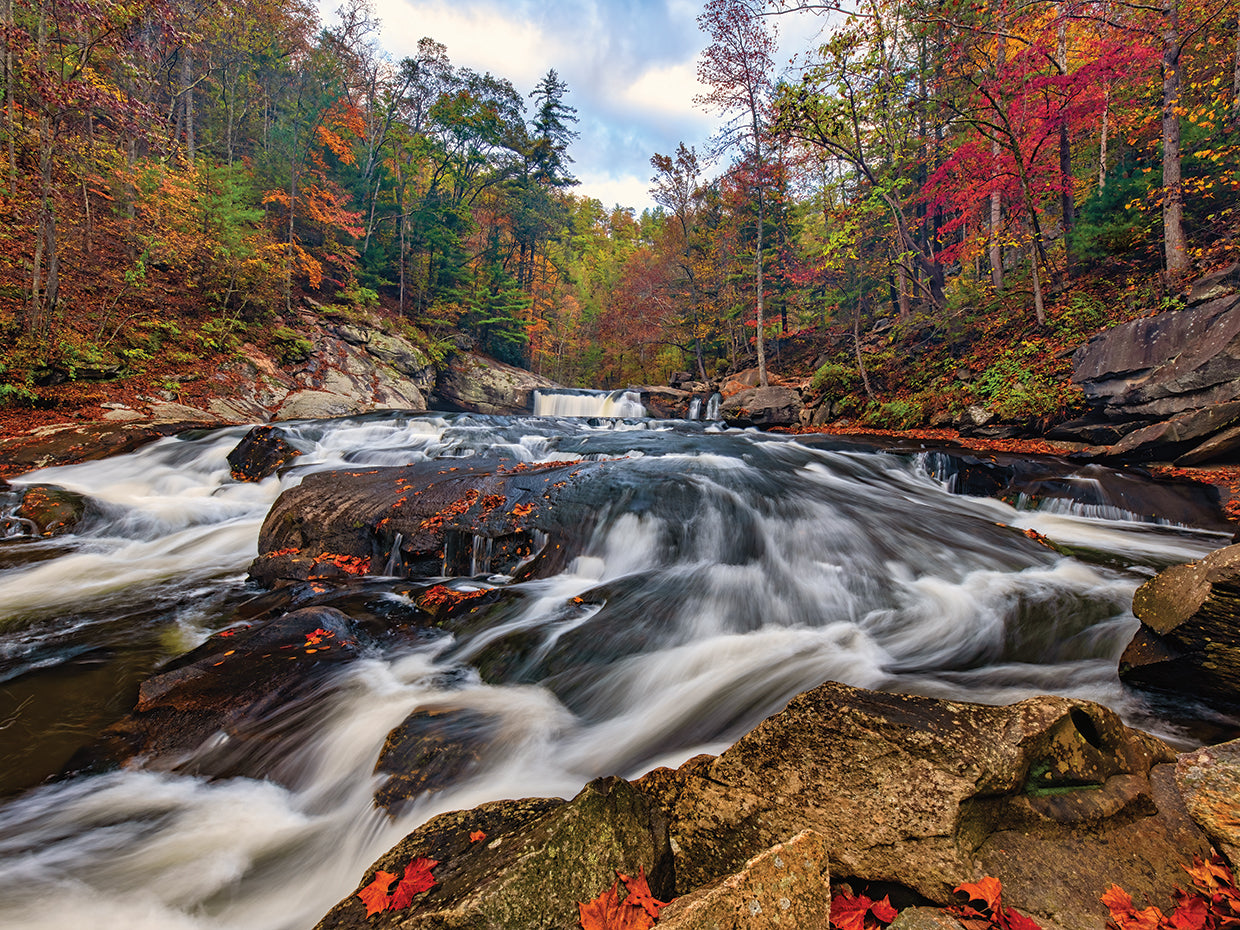 Autumn Below Baby Falls