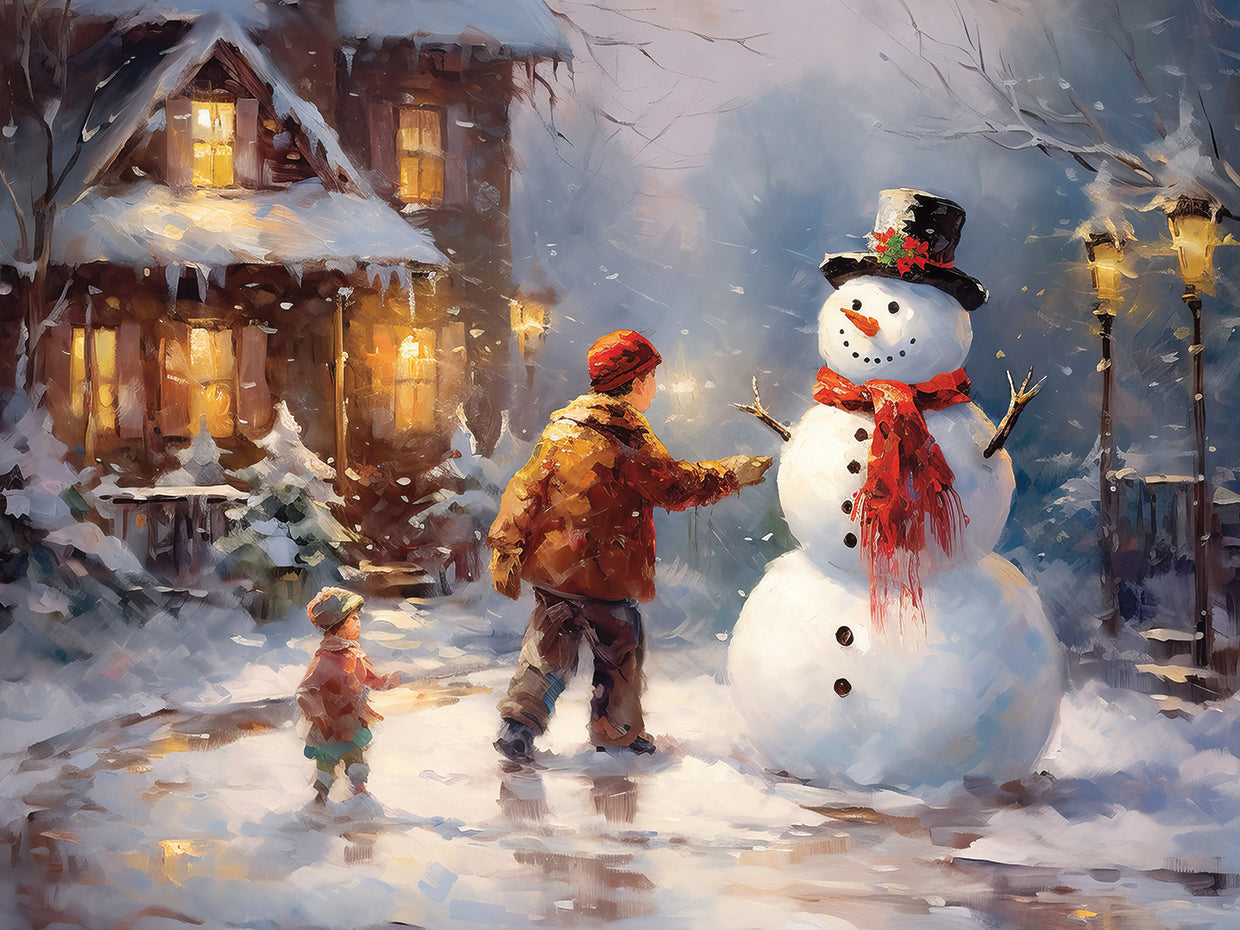 A Frosty Nighttime Scene