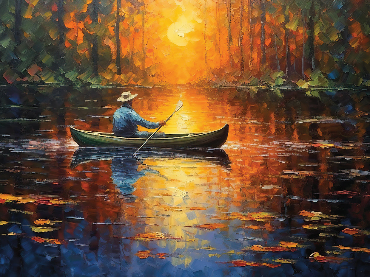 Solitude Canoe Muskoka Canadian Lake