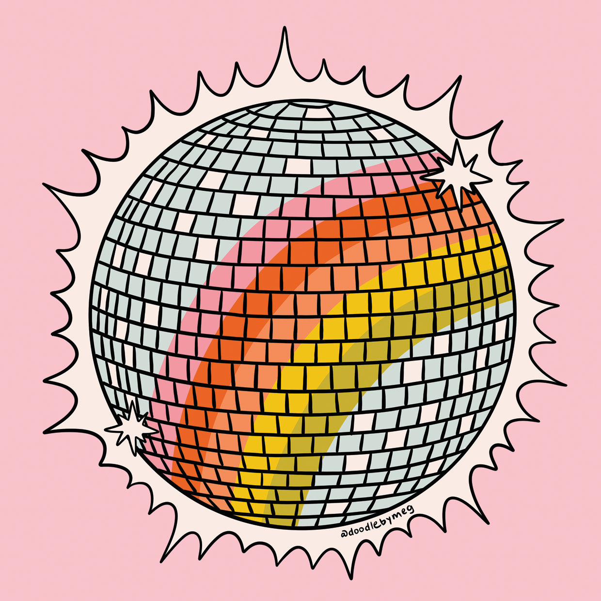 Rainbow Disco Ball