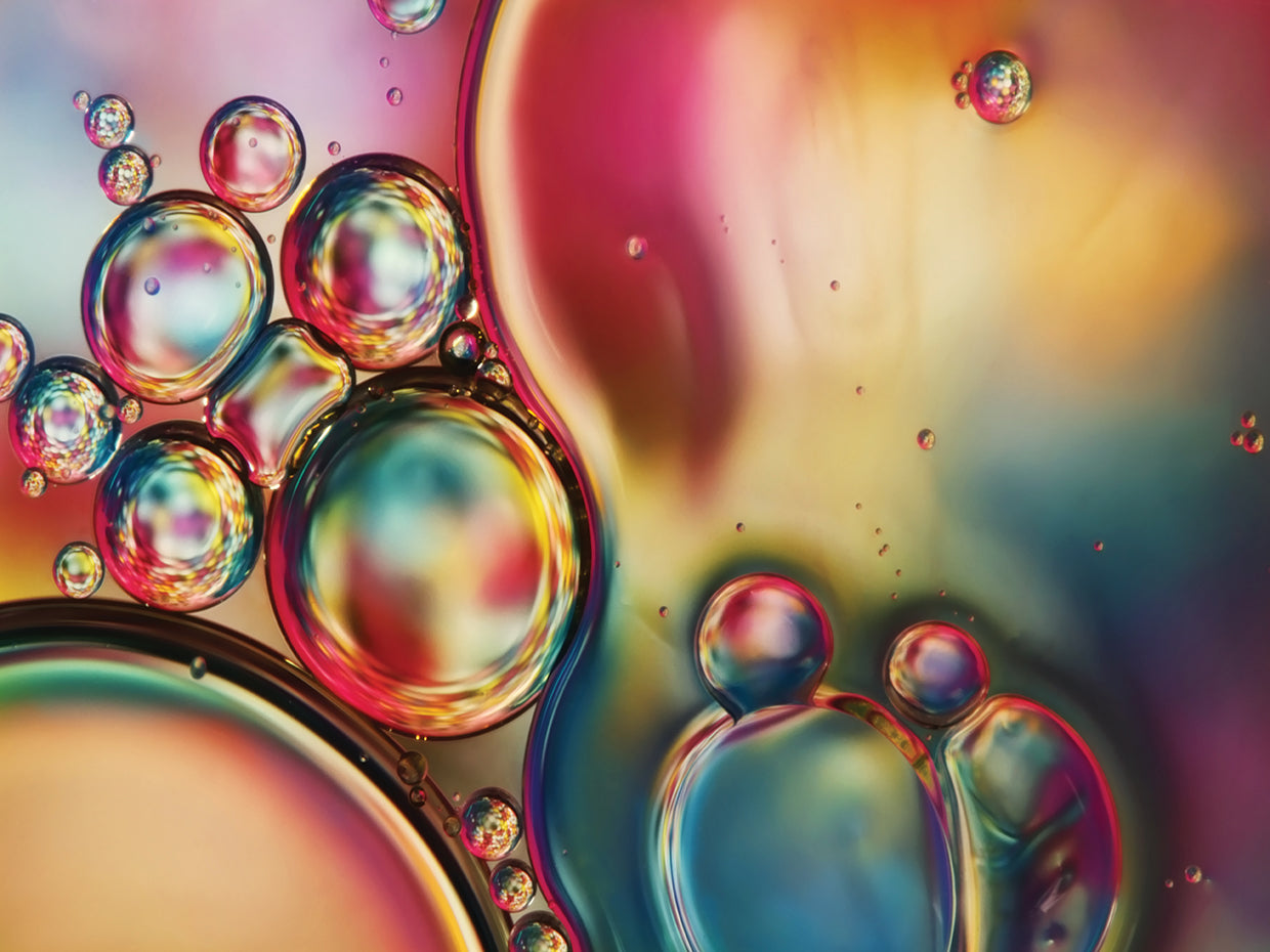 Bubblicious Rainbow Abstract