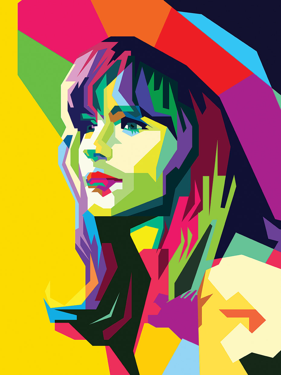 Colorful Fan Art Jacqueline Bisset Pop Art