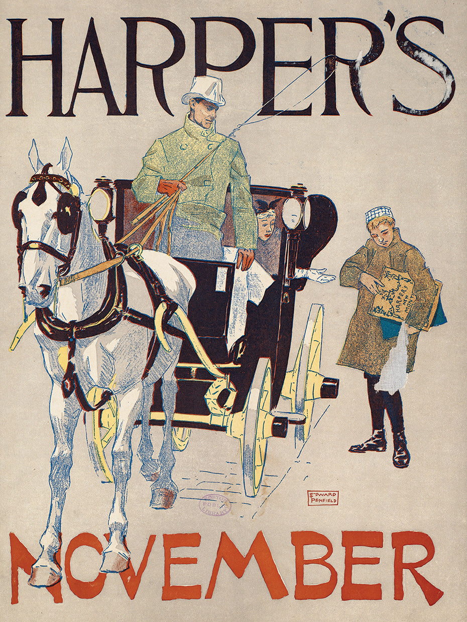 Vintage Harper's Magazine Cover November