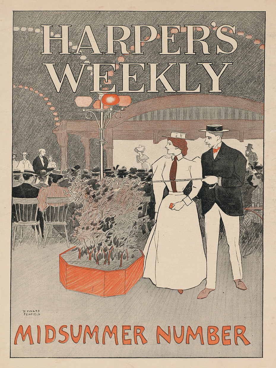 Vintage Harper's Weekly Magazine Cover