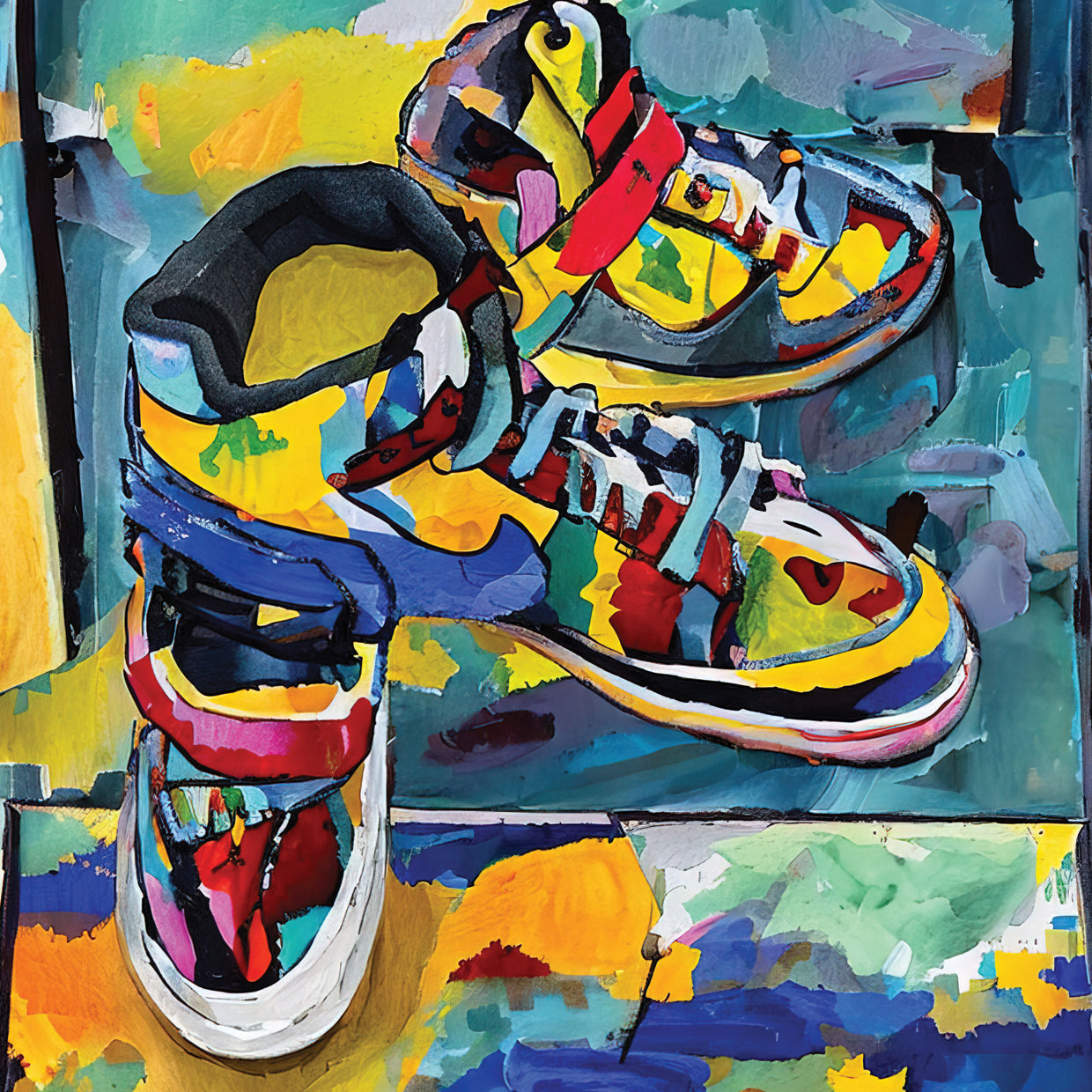 Pop Graffiti Shoes Chicago Air Series 9