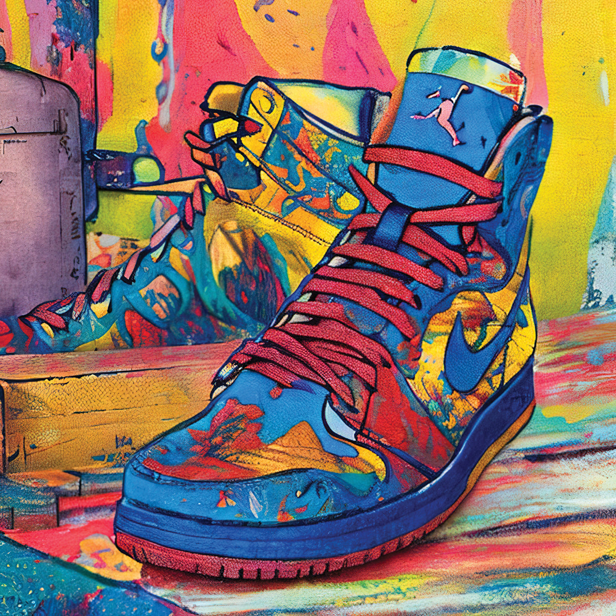 Pop Graffiti Shoes Chicago Air Series 17