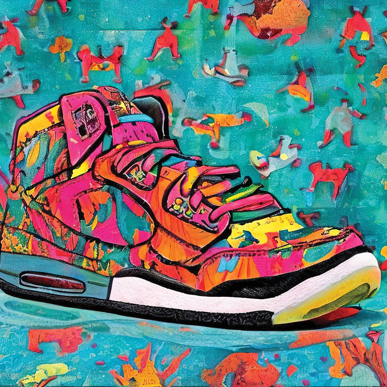 Pop Graffiti Shoes Chicago Air Series 25