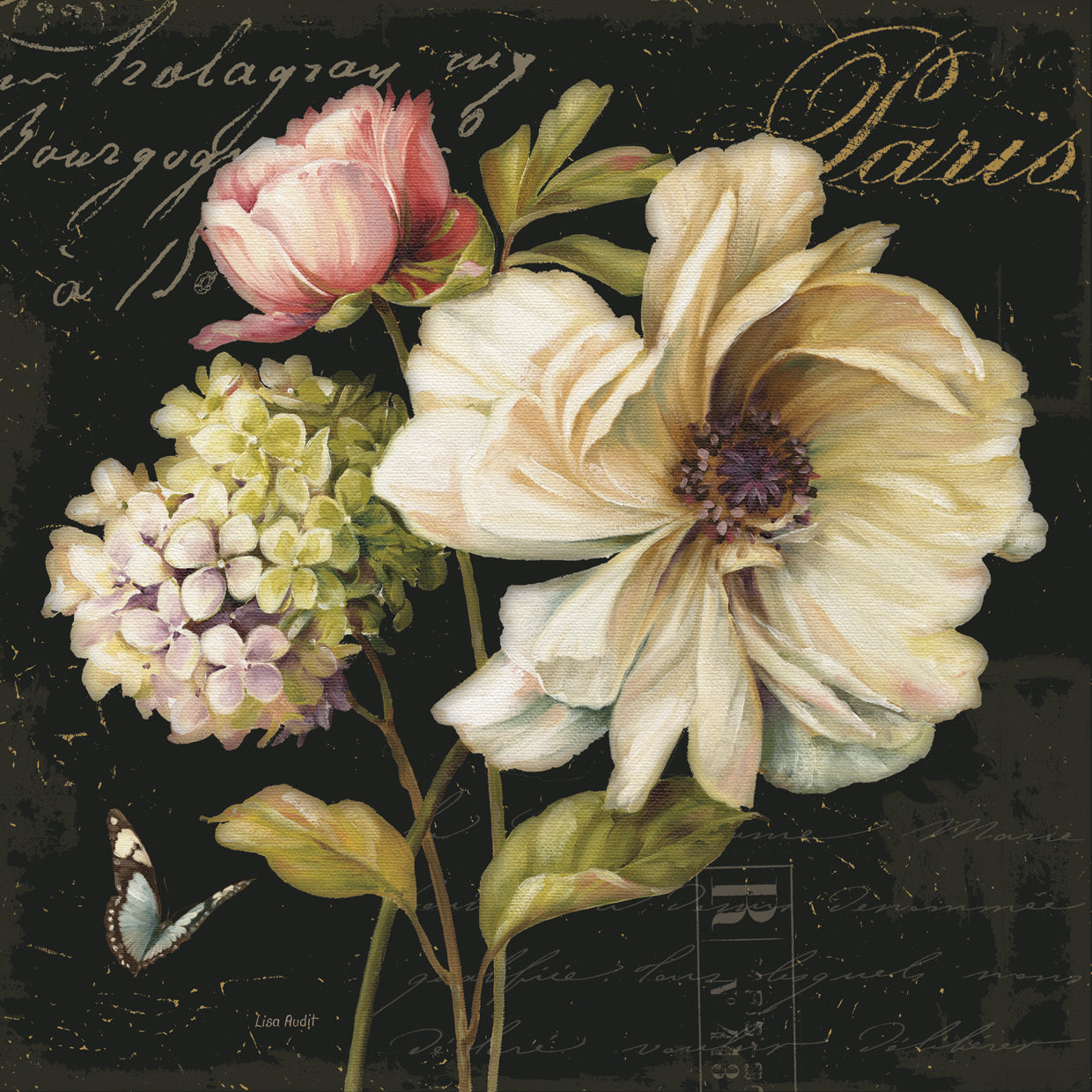 Marche de Fleurs II on Black