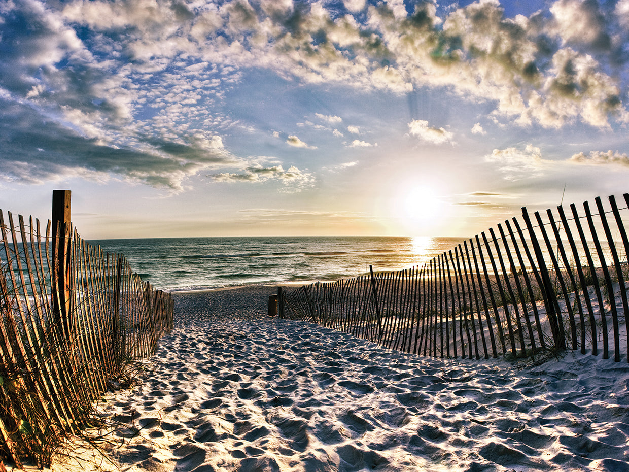 Foot Prints In The Sand Florida Beach