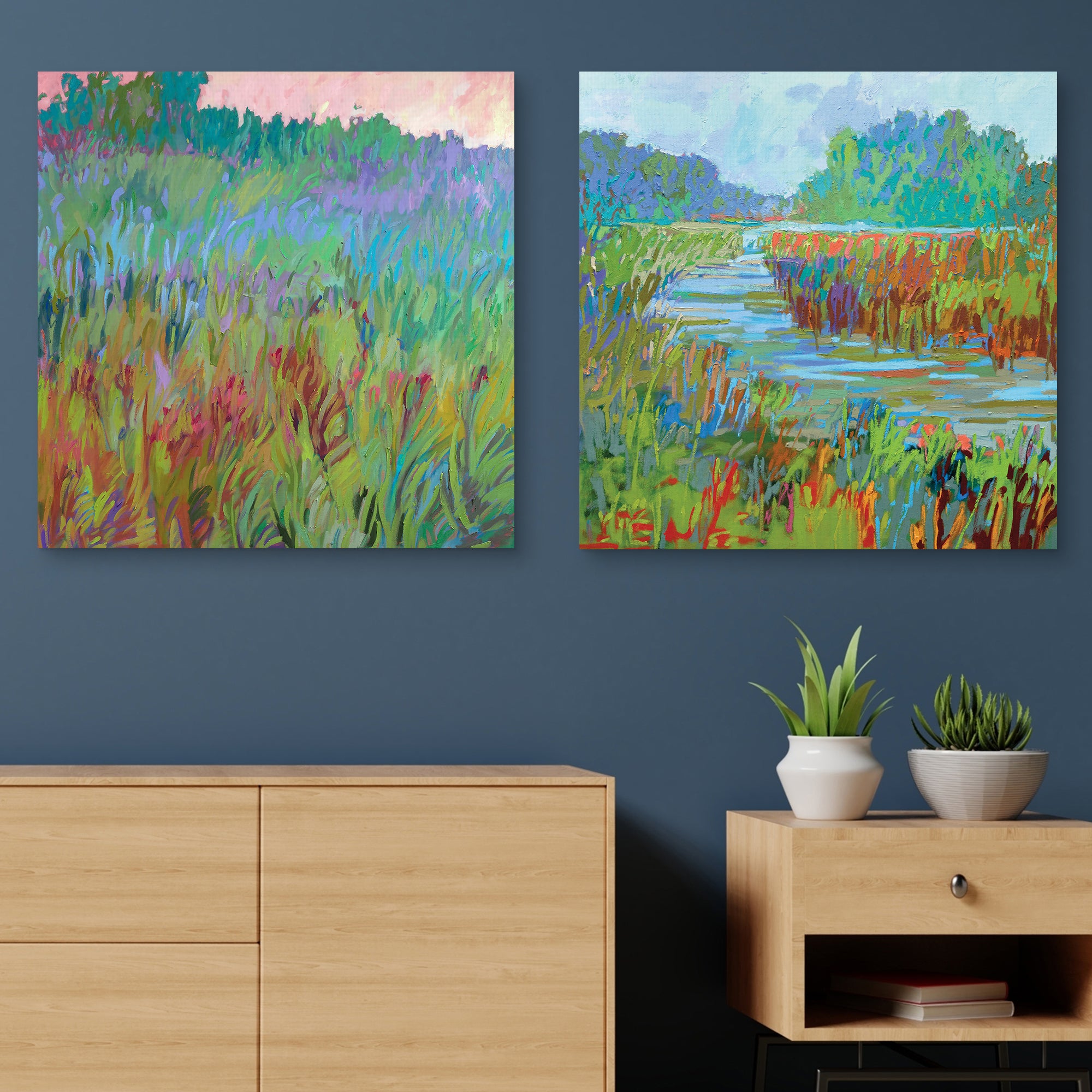 Spring Greens & A Bend in the River