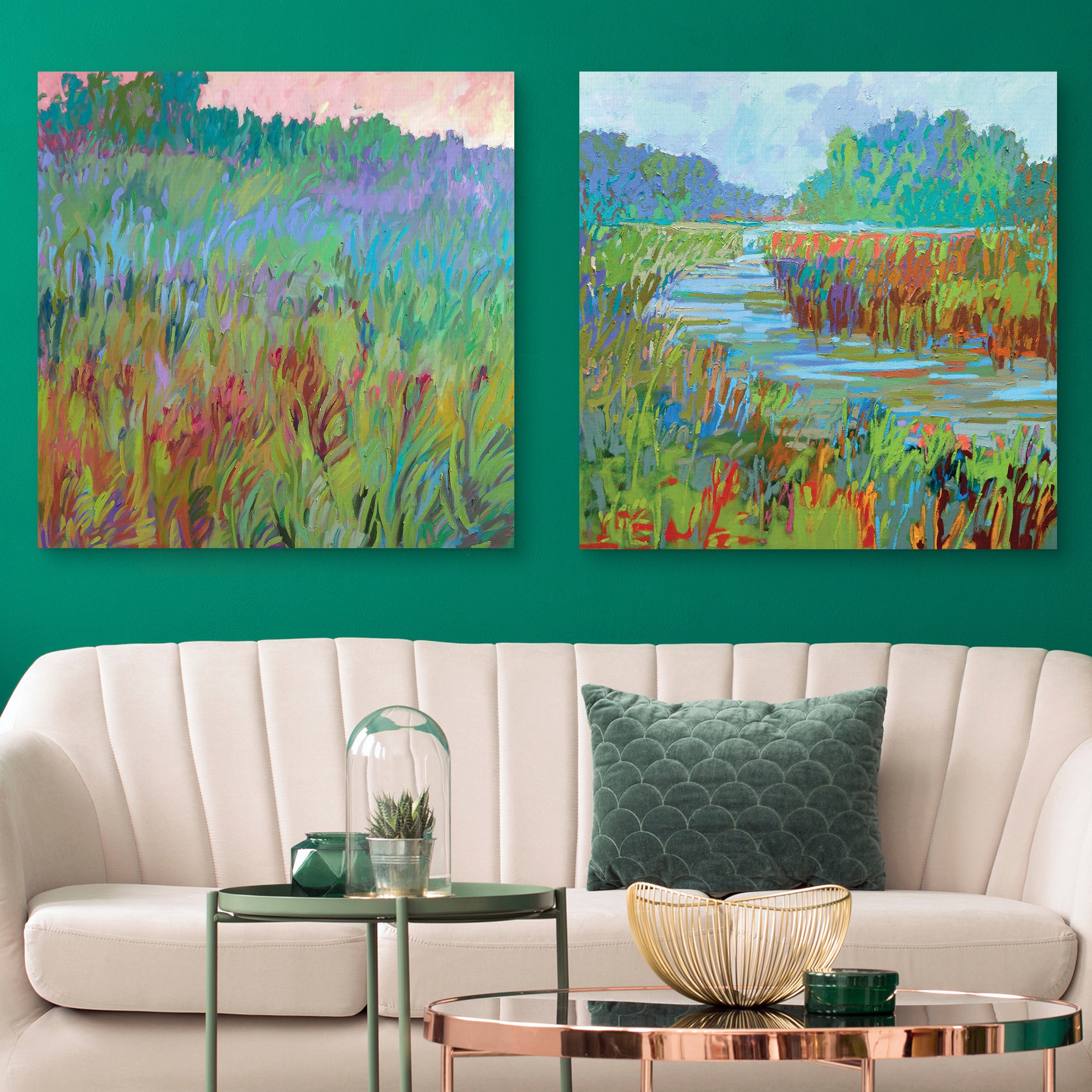 Spring Greens & A Bend in the River