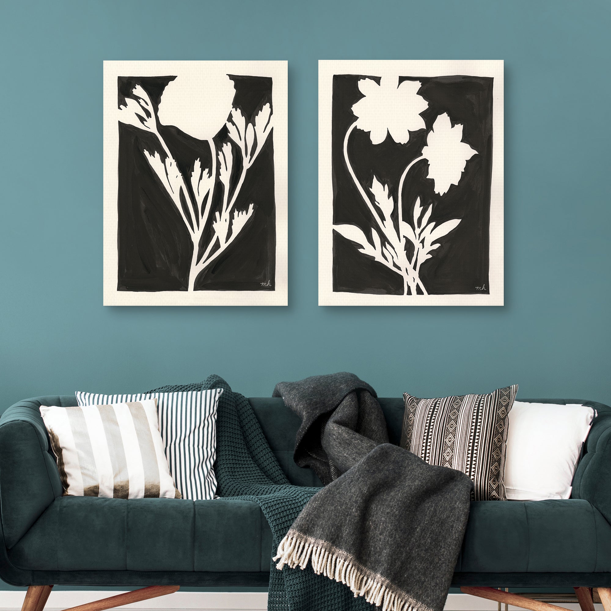 Joyful Spring I & II Black