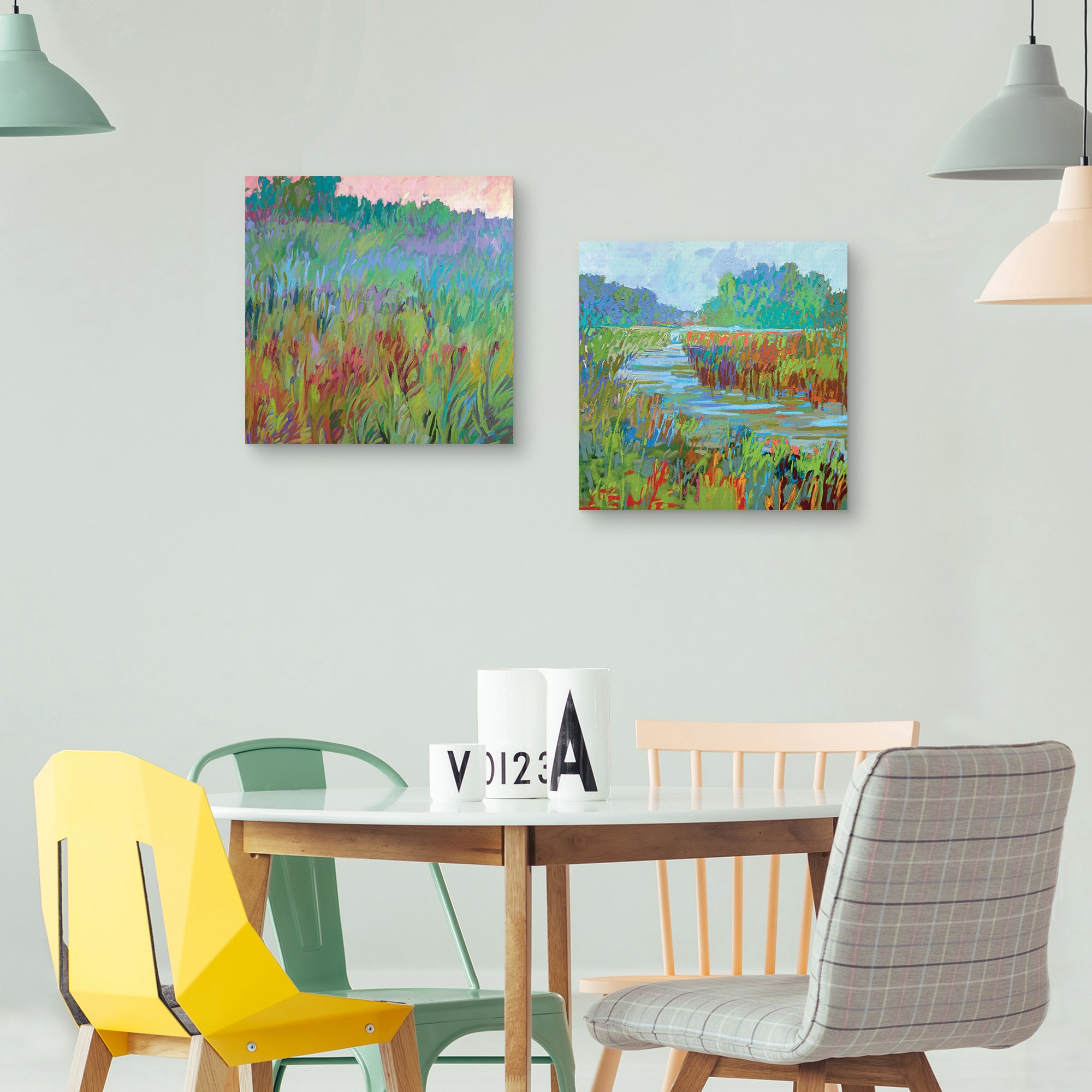 Spring Greens & A Bend in the River