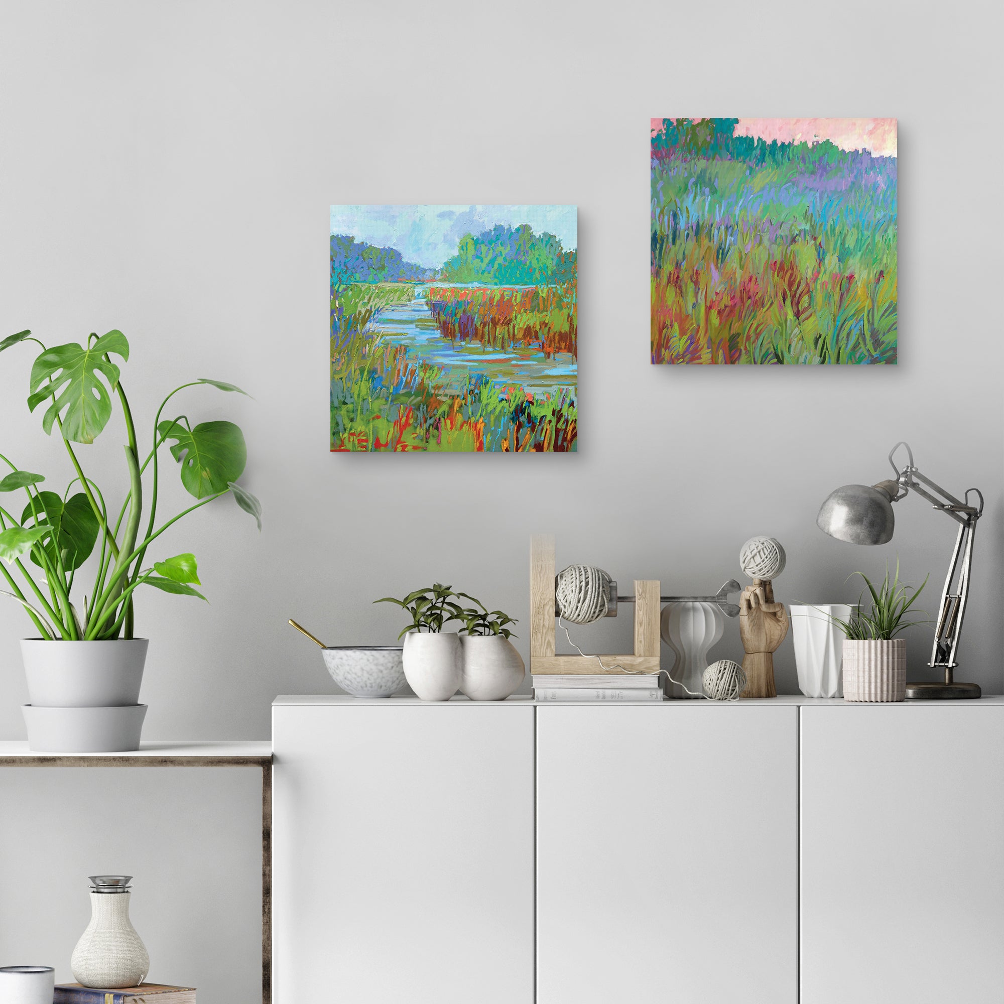 Spring Greens & A Bend in the River