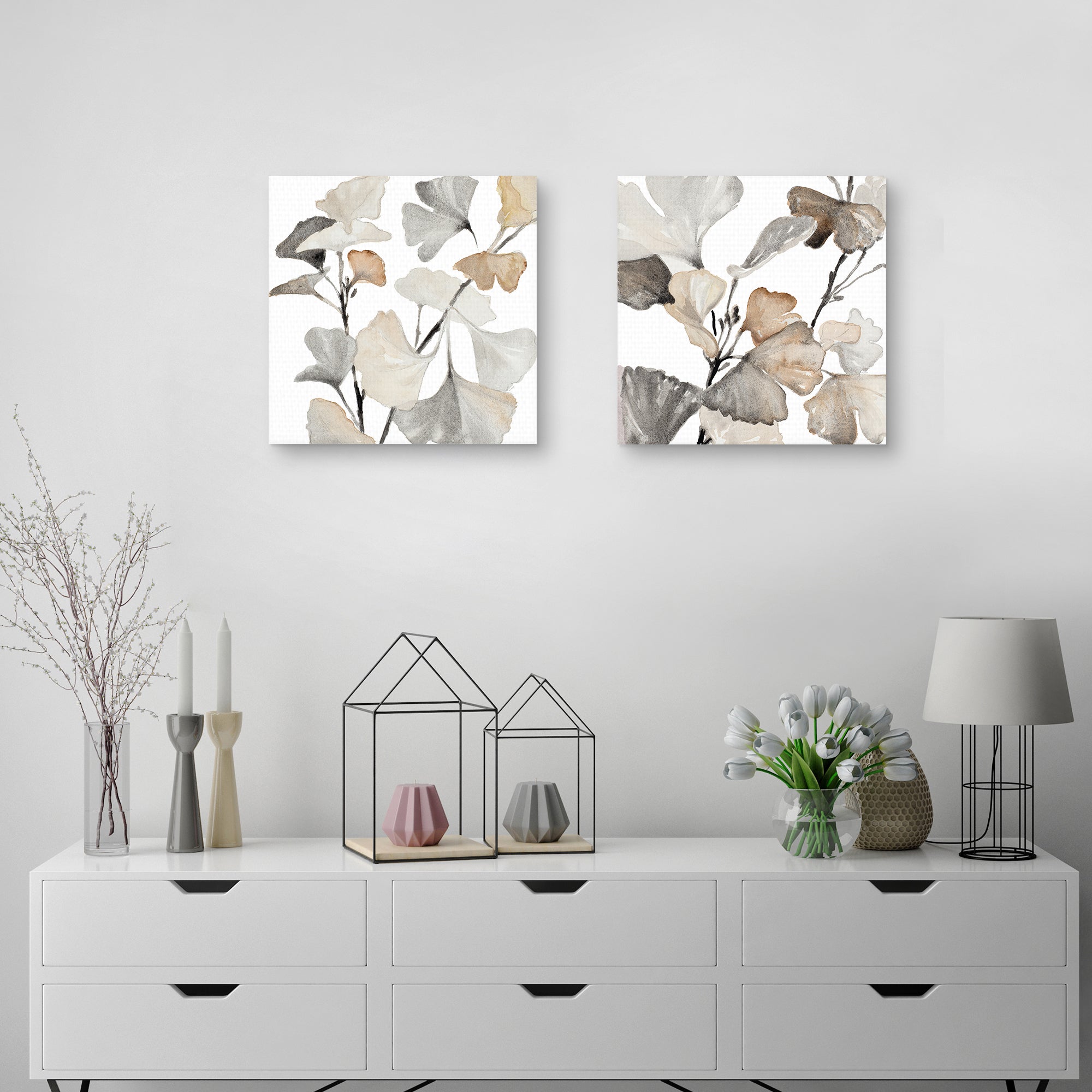 Neutral Ginko Stems I & II