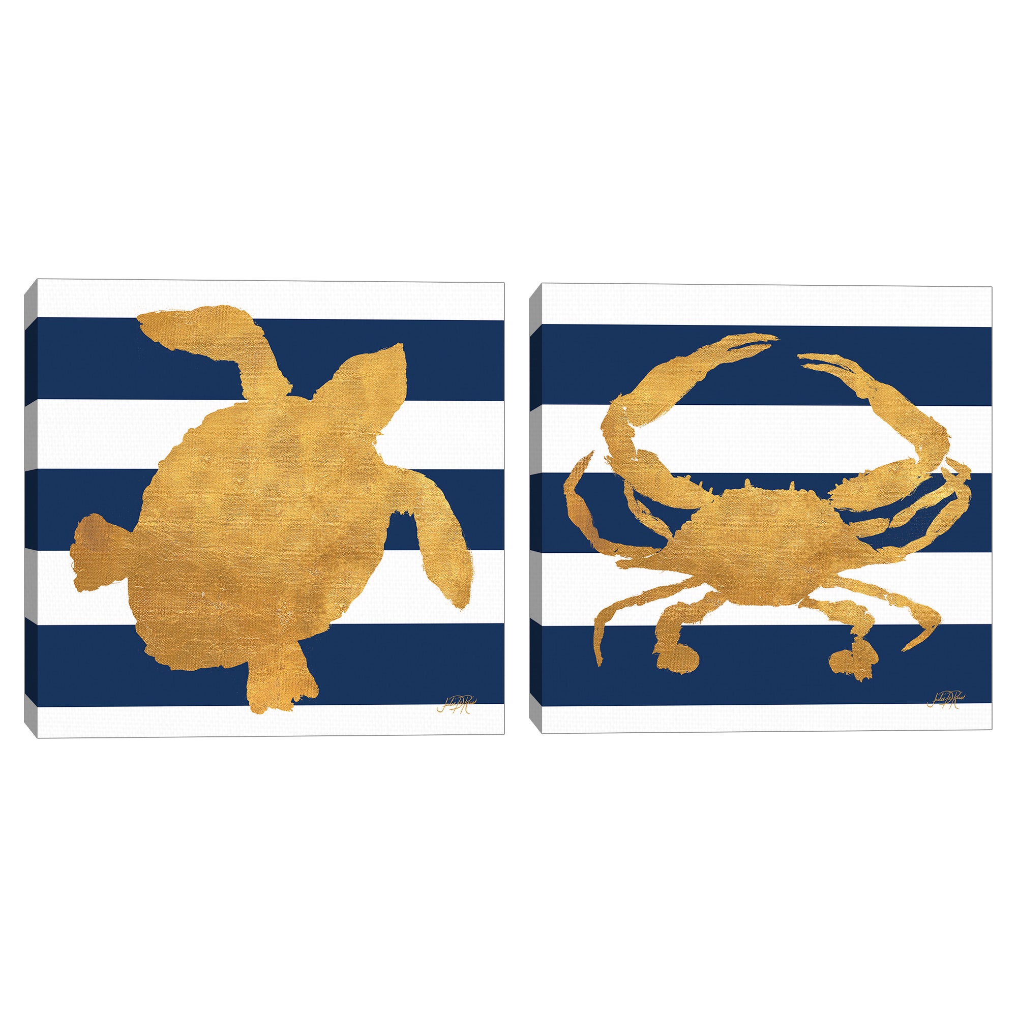 Sea Creatures on Stripes III & V