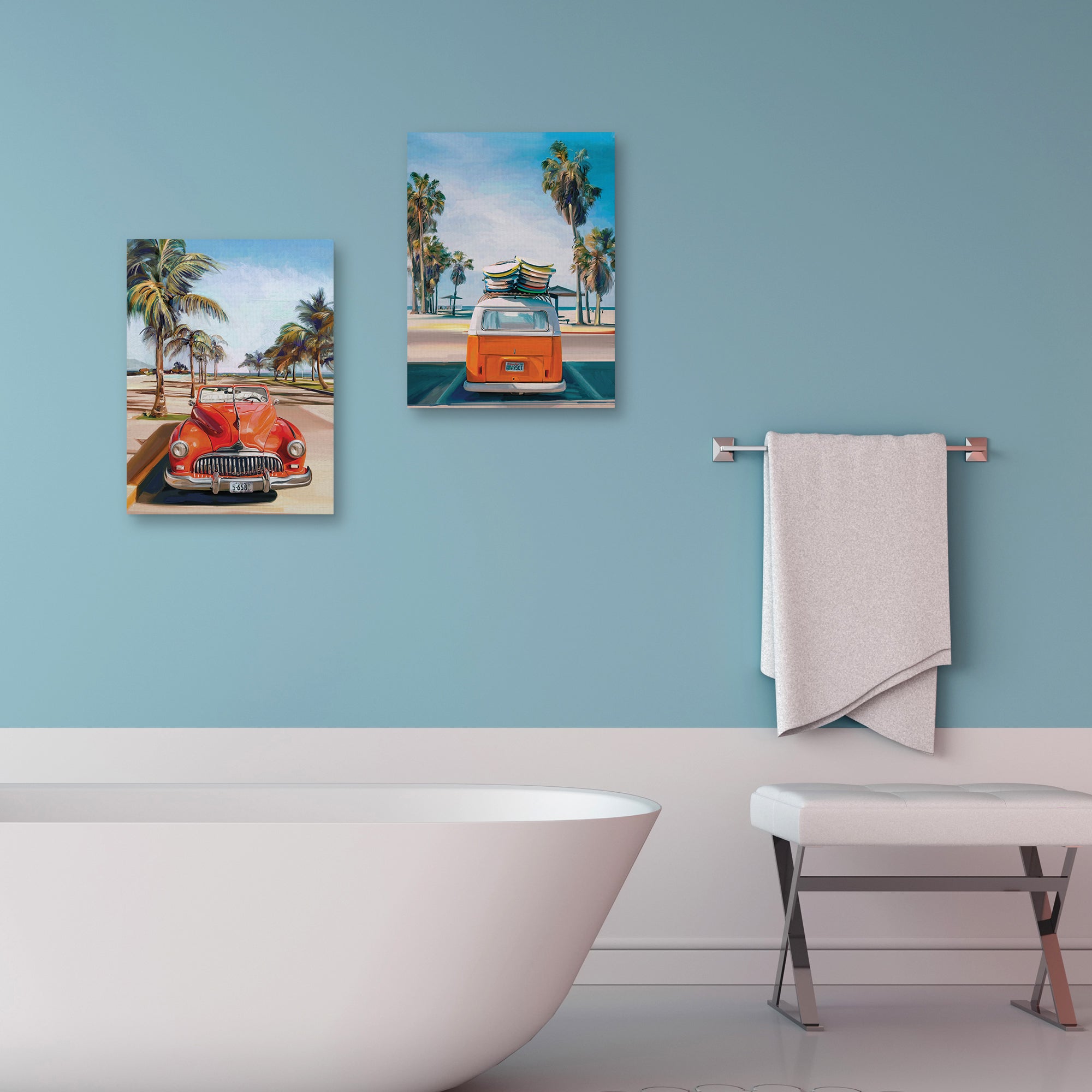 Retro Beach Day I & II