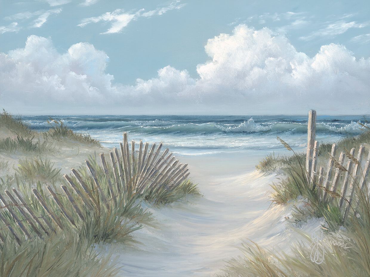 Pathway Through the Dunes by Georgia Janisse soft coastal dune landscape for a calm living room