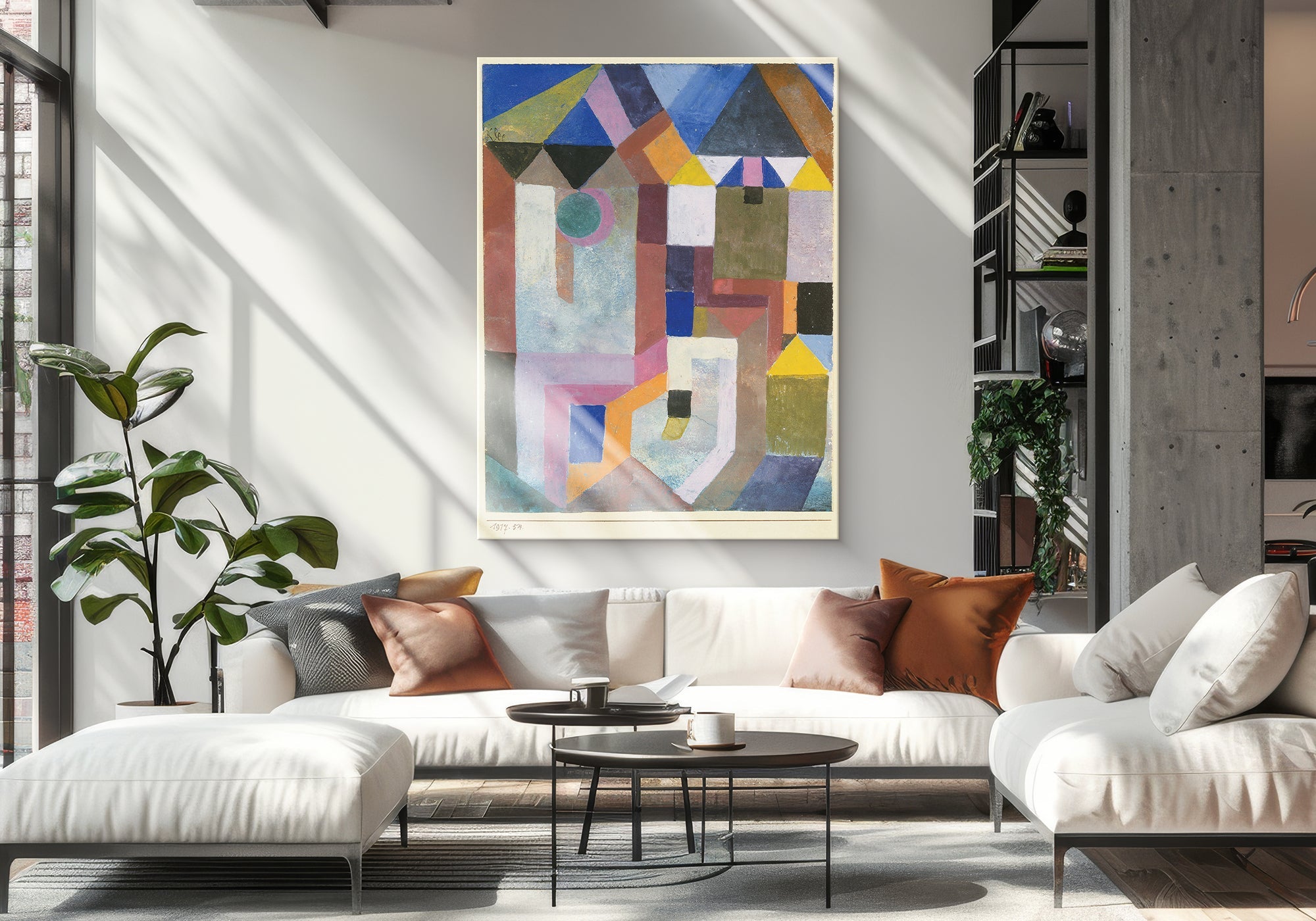 Bold statement wall art for a family room - large, confident canvas prints with real presence and personality for an everyday shared room