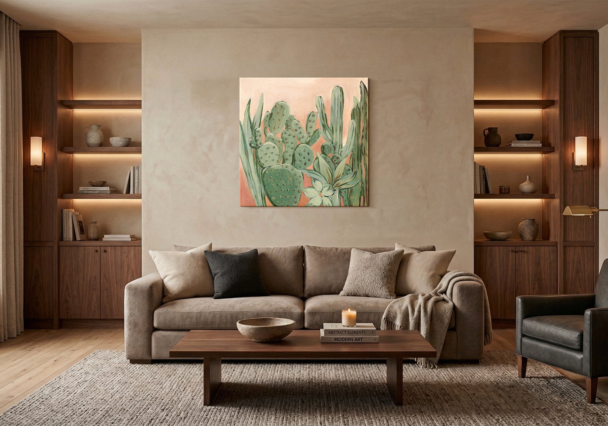 Cozy entertainment wall art for a family room - relaxed, easygoing canvas prints that keep a shared hangout and hosting space comfortable