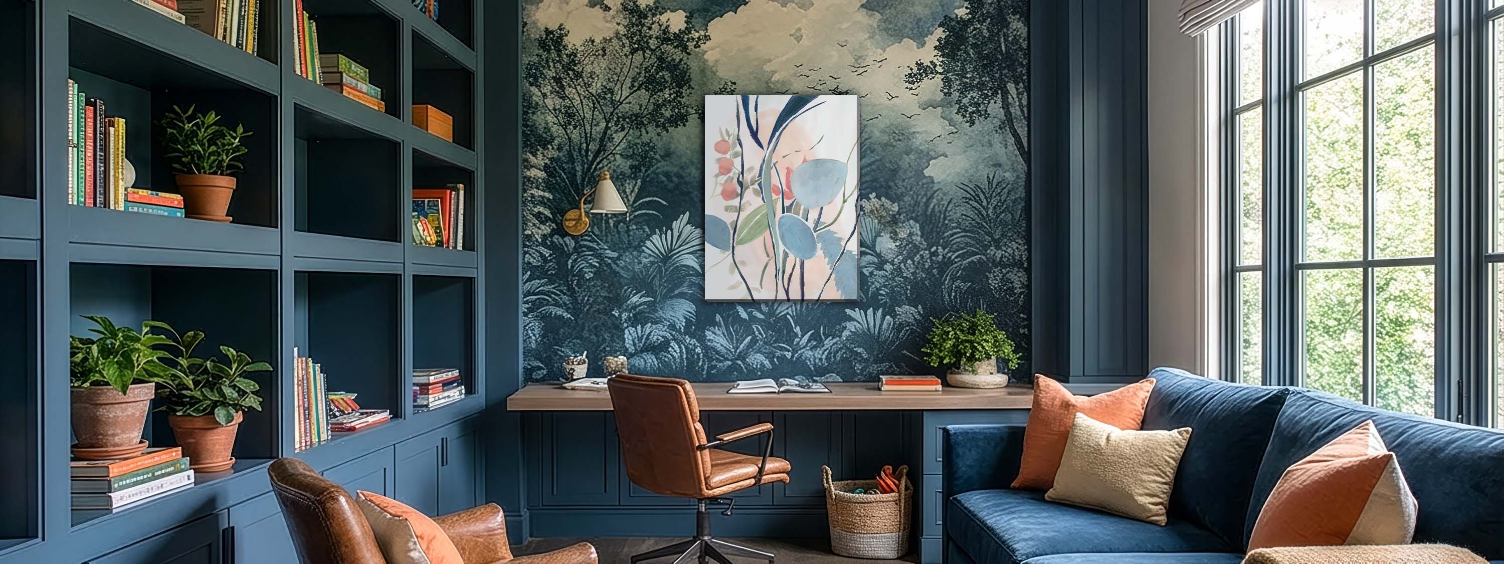 Home office wall art guide - choosing artwork that supports your best work