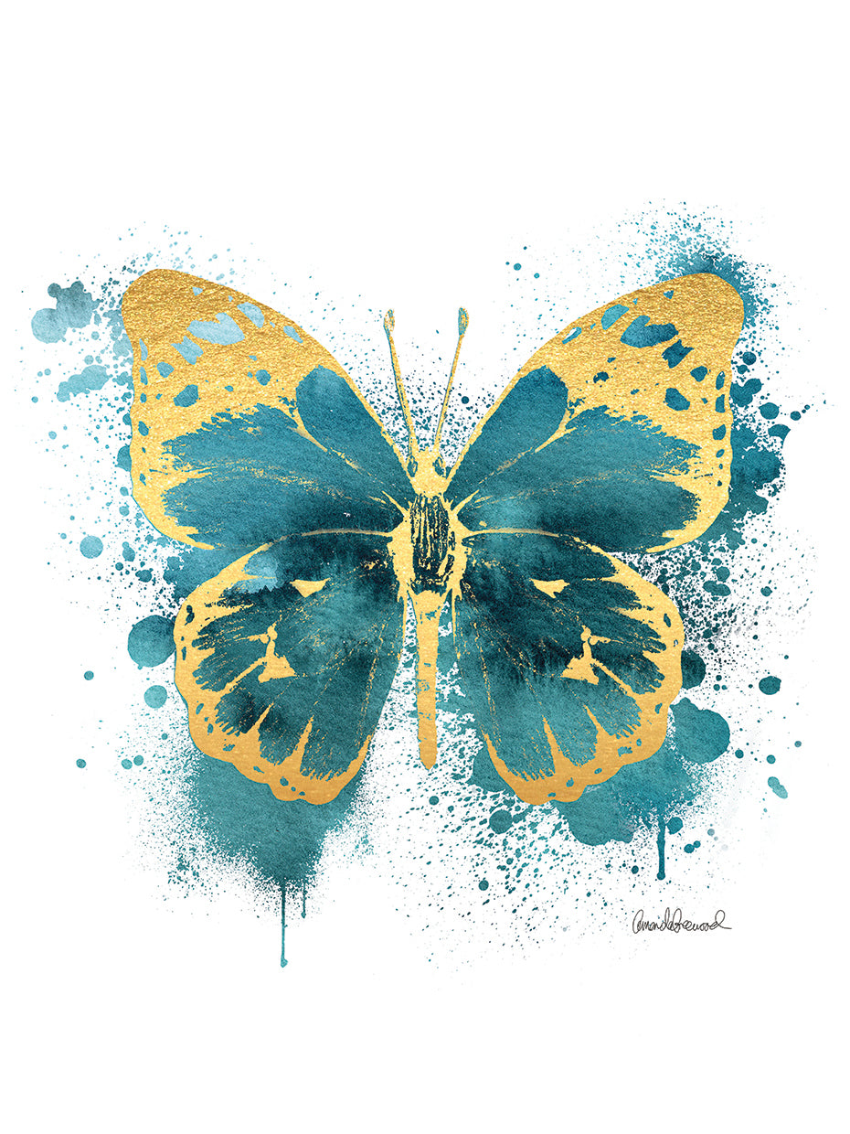 Butterfly Gold & Indigo