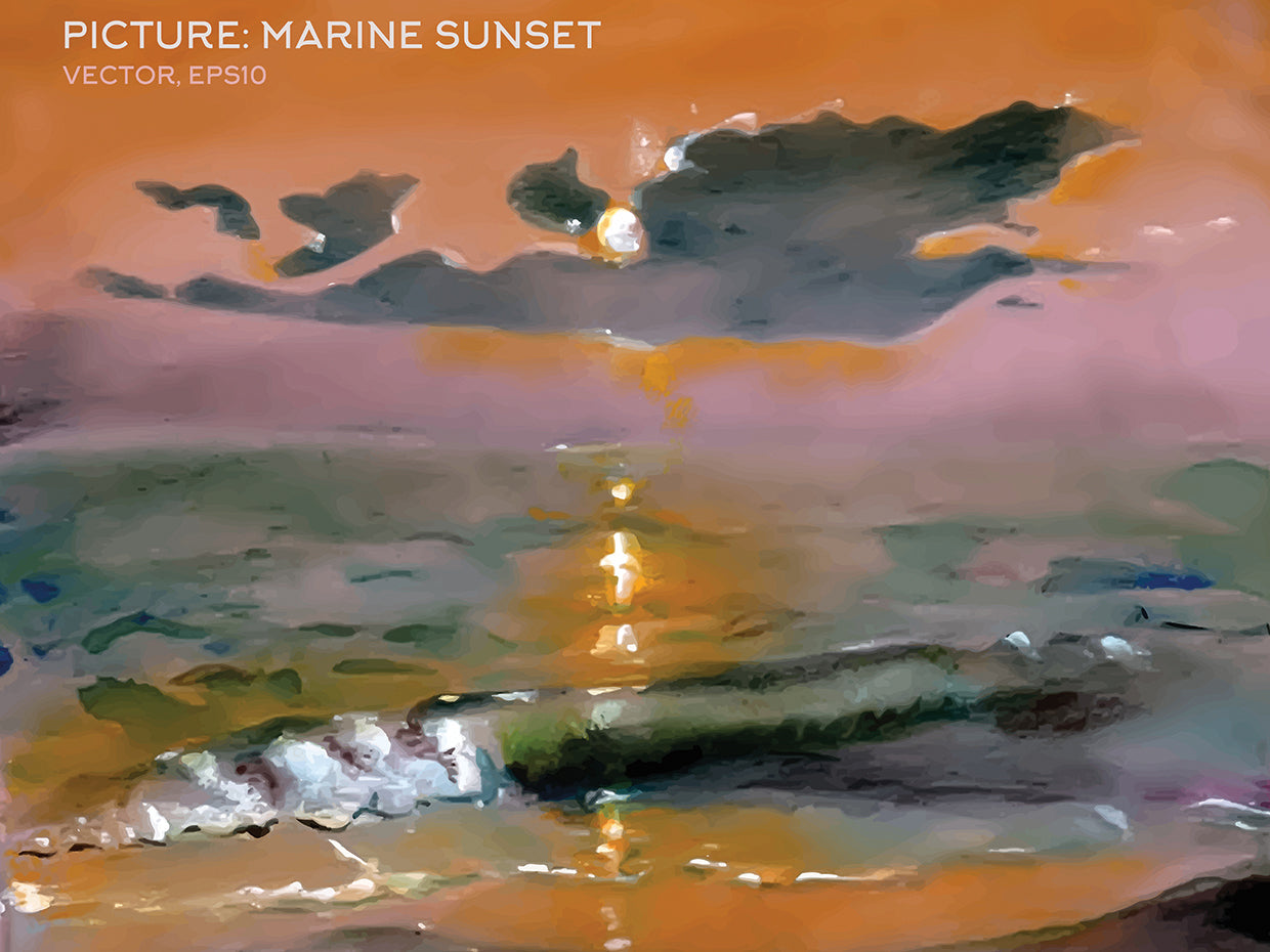 Silky Wave Sunset