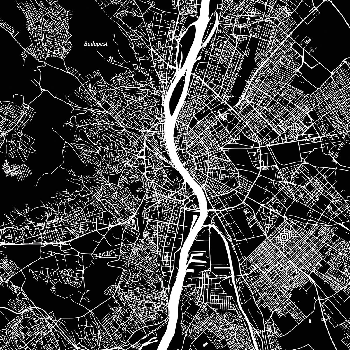 Budapest Street Plan Map