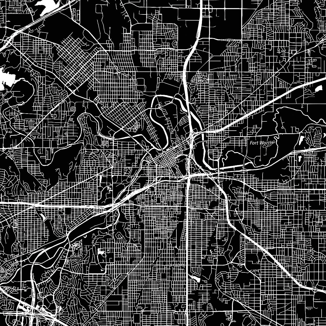 Fort Worth Texas Map