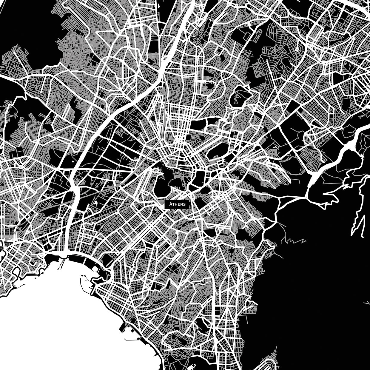 Athens City Map