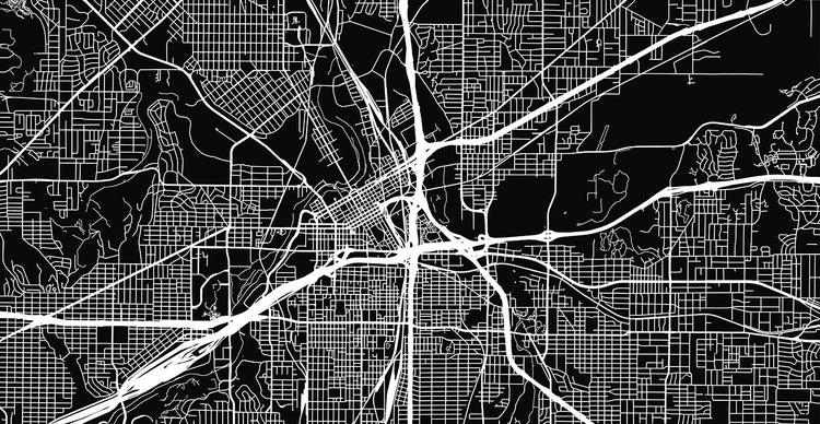 Fort Worth Texas Street Maps