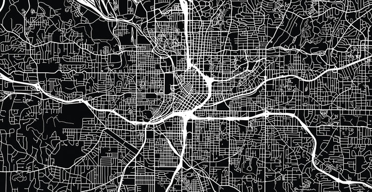 Atlanta Georgia Street Maps
