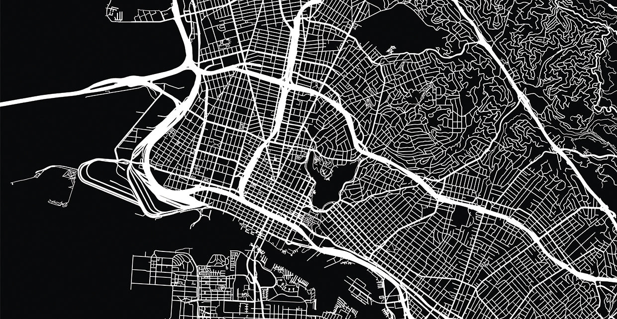 Oakland California Street Maps