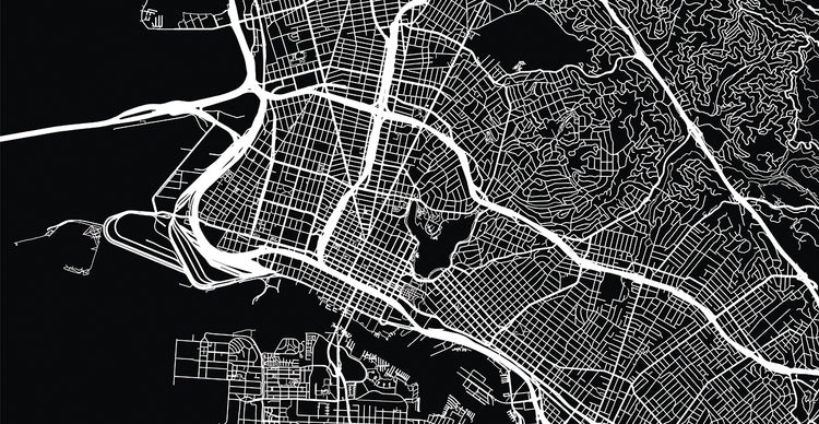 Oakland California Street Maps