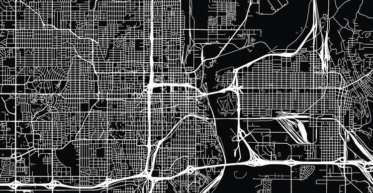 Lienzos Mapa de Omaha Nebraska
