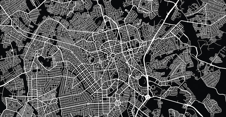 Lienzos Mapa de Goiania Brasil