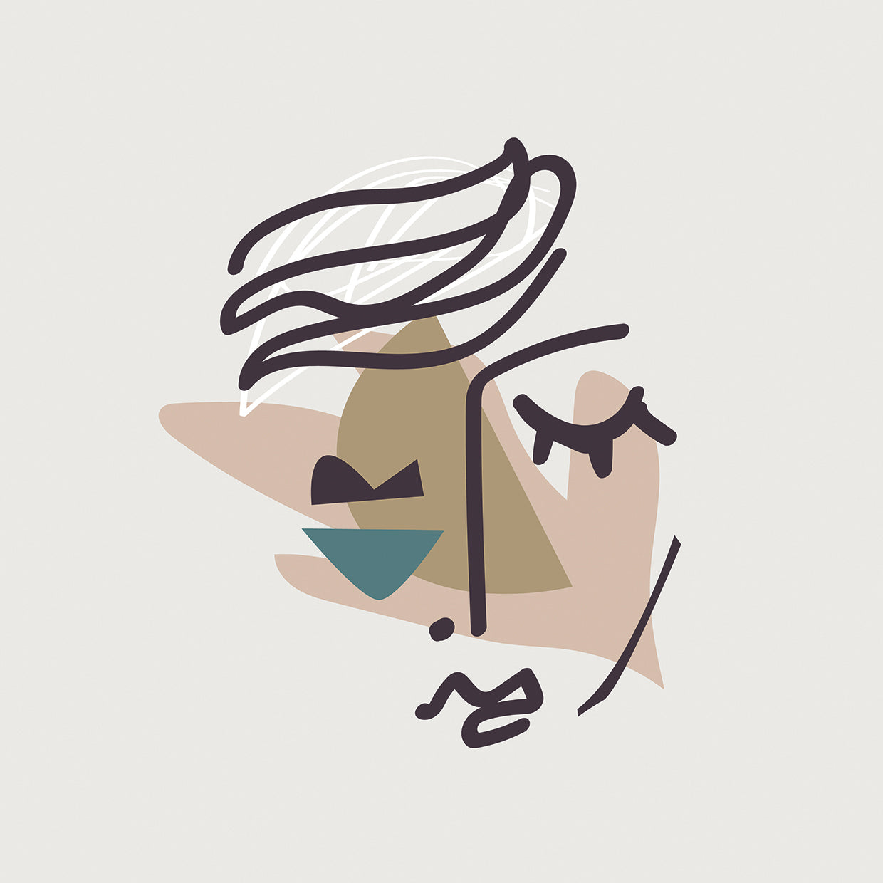 Scandi Face Collage