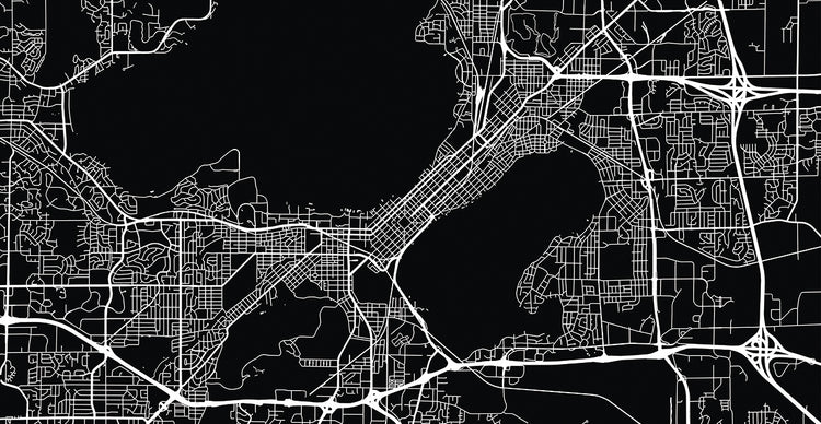 Lienzos Mapa de la ciudad de Madison, WI