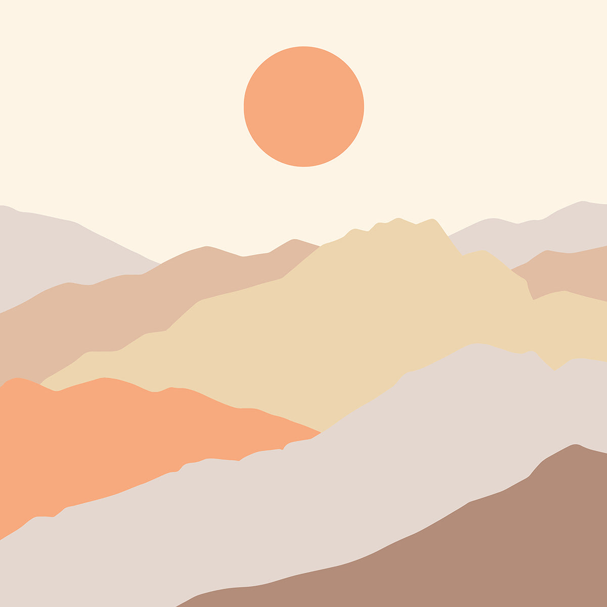 Cozy Boho Mountain Range