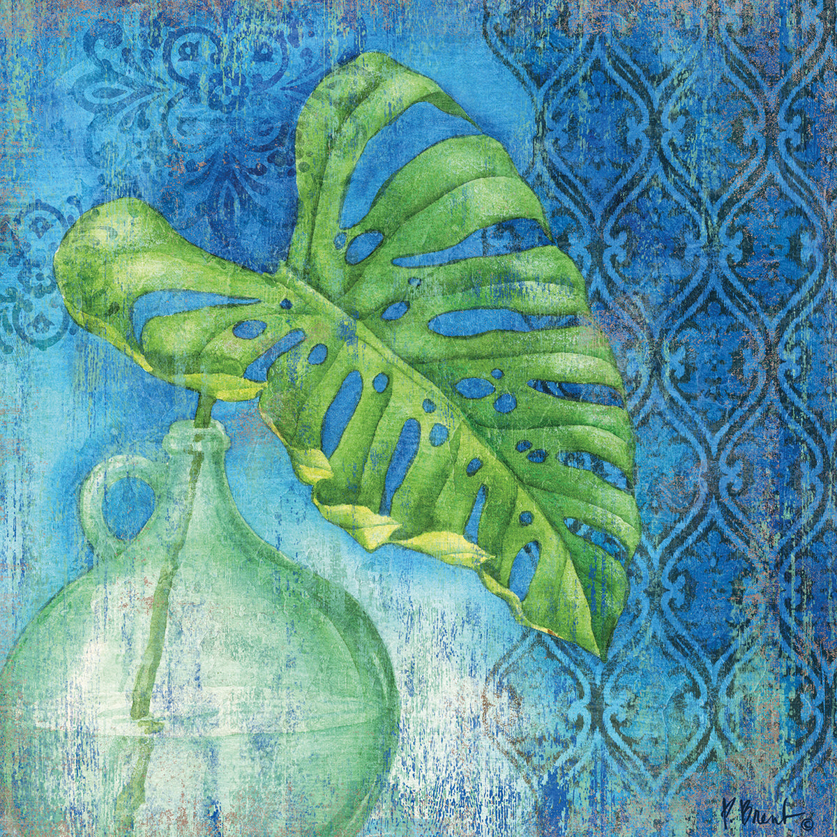 Sea Glass Palm I