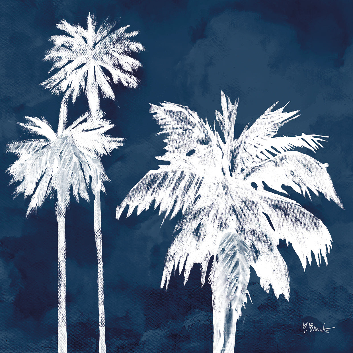 Lienzos Cyano Palms II