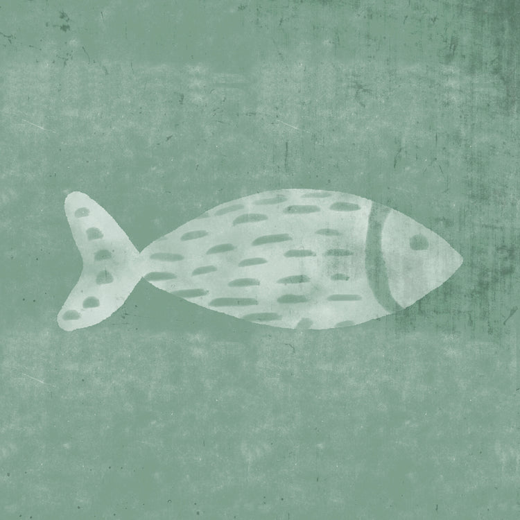 Dash Fish on Beachglass